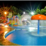 Watercamp Resort Pool at Night